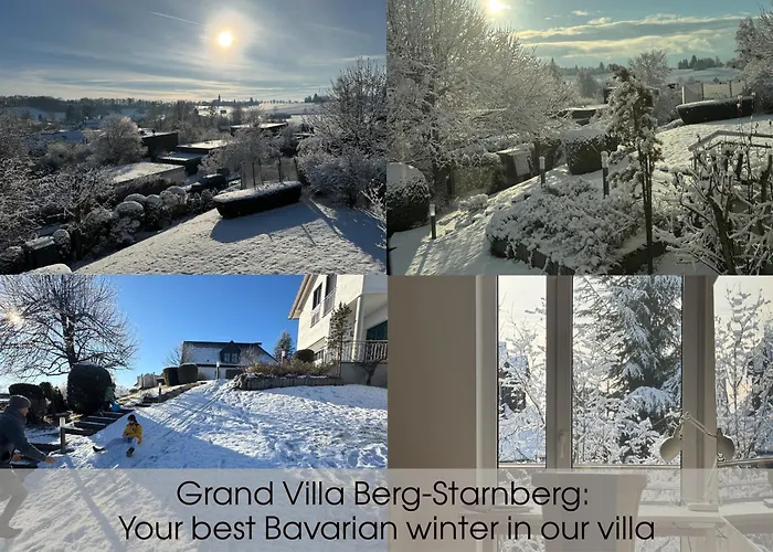 Grand Villa Berg-Starnberg For Your Vacation, Sauna, Hamam, Swimming Pool, Billiards